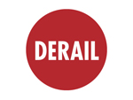 Derail Sign - Red - Double Sided - BF-9D